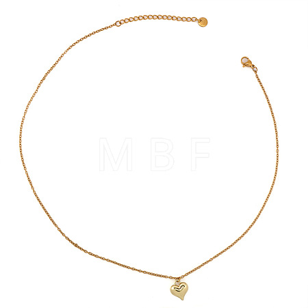 Stainless Steel and Alloy Heart Pendant Necklaces for Women CO2077-3-1