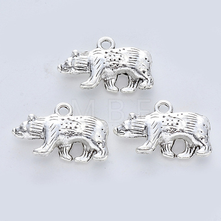 Tibetan Style Alloy Pendants TIBE-R316-020AS-RS-1