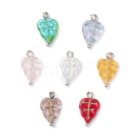 Czech Glass Charms PALLOY-JF04468-02-1