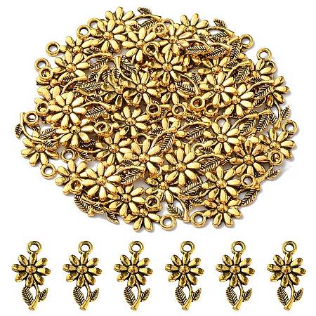 Tibetan Style Alloy Pendants TIBEP-YW0001-03AG-1