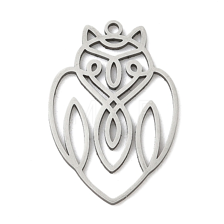201 Stainless Steel Pendants STAS-G366-10P-1