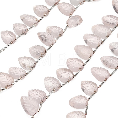 Natural Rose Quartz Carved Beads Strands GG-CBA0C95-E09-1