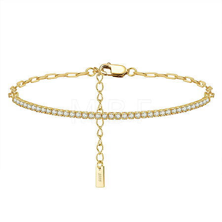 Clear Cubic Zirconia Tennis Bracelets BJEW-I314-009A-1
