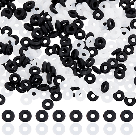 400Pcs 2 Colors Rubber O Rings FIND-SC0010-97-1