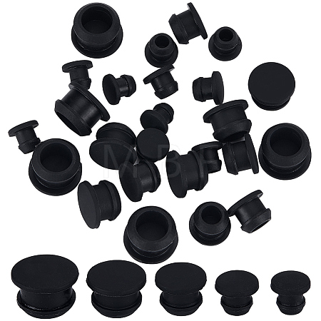 30Pcs 5 Style Silicone Bottle Seal Plug AJEW-GF0008-09A-1