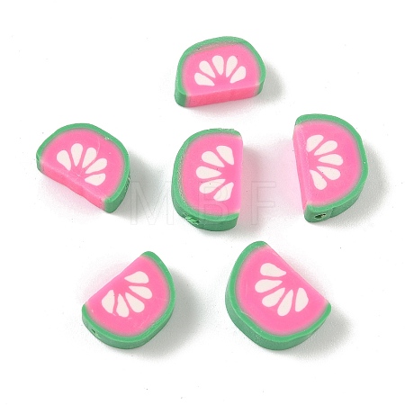 Fruit & Vegetable Theme Handmade Polymer Clay Beads CLAY-F006-02O-1