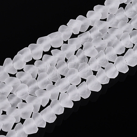 Frosted Transparent Glass Beads X1-GLAA-N016-4mm-11-1