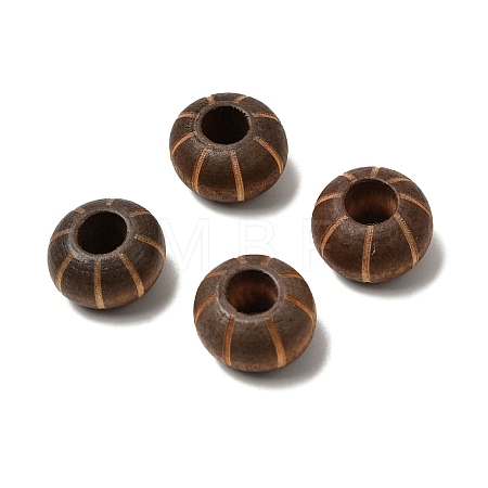Wood European Beads WOOD-A026-09-1