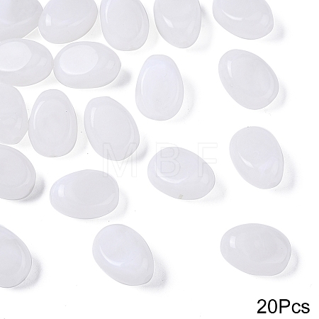 20Pcs Oval Imitation Gemstone Acrylic Beads OACR-YW0002-48E-1