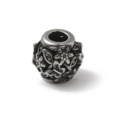304 Stainless Steel European Beads STAS-H238-09I-AS-1