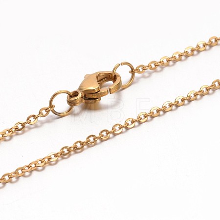 304 Stainless Steel Cable Chain Necklaces NJEW-E026-04G-C-1