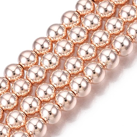 Electroplate Non-magnetic Synthetic Hematite Beads Strands G-L485-01C-RG-1