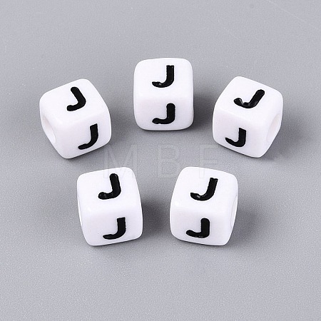 Opaque Acrylic Beads SACR-N020-04A-J-1