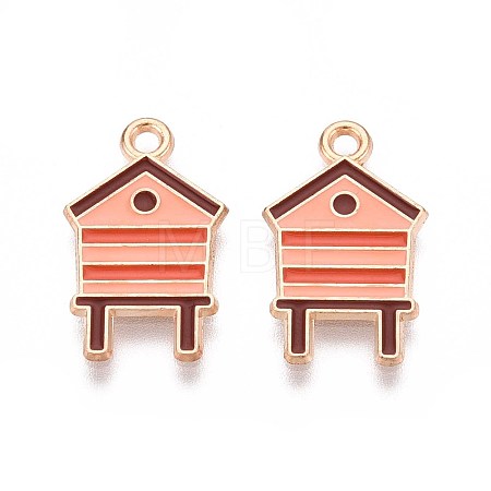 Alloy Enamel Pendants ENAM-T022-60B-1