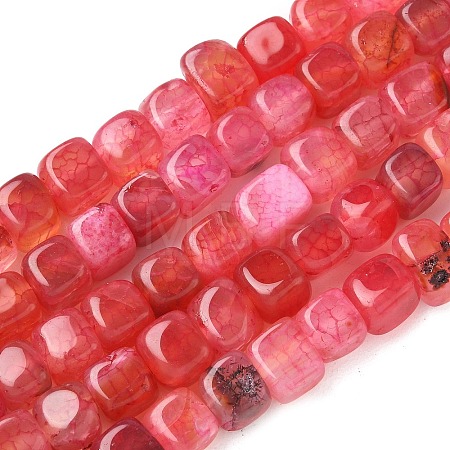 Natural Dragon Veins Agate Beads Strands G-G177-E18-01-1