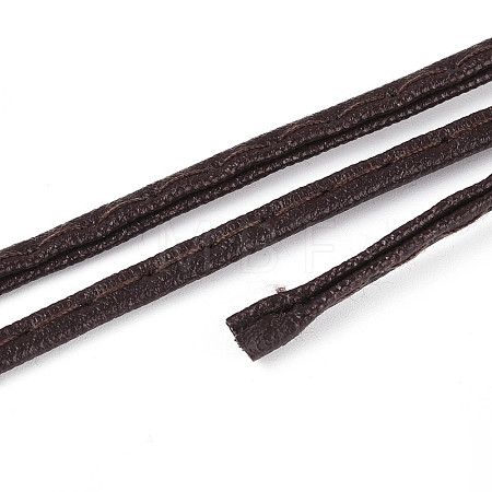 Flat PU Leather Double Fold Bias Tape with Welting Cord LC-N006-04B-1