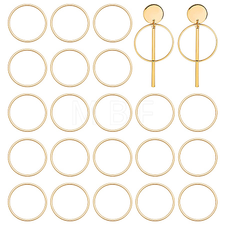 30Pcs Brass Linking Rings KK-UN0006-05-1