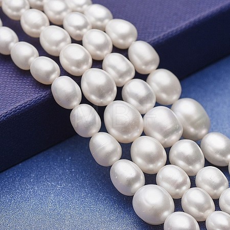 Natural Cultured Freshwater Pearl Graduated Beads Strands PEAR-P060-05A-01-1