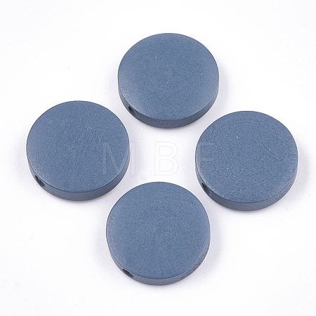 Painted Natural Wood Beads WOOD-S049-02B-03-1