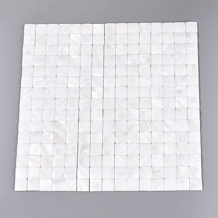 Natural Freshwater Shell Mosaic Tiles Cabochons SHEL-Q029-06-1