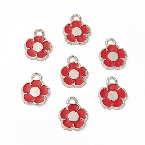 Alloy Enamel Pendants X-ENAM-N053-08-1