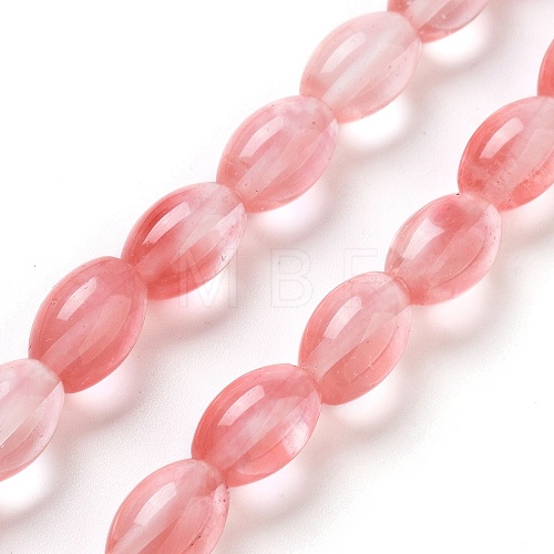 Cherry Quartz Glass Beads Strands G-B106-B02-01-1