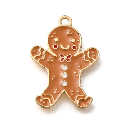 Christmas Theme Alloy Enamel Pendants ENAM-Q509-02KCG-07-1