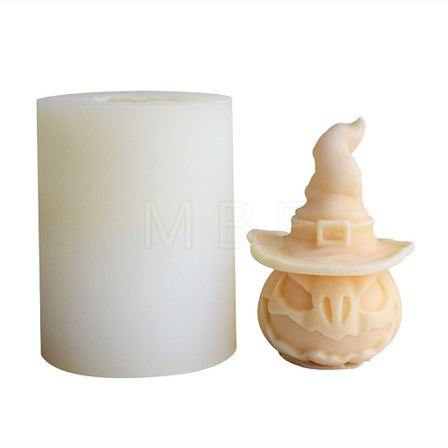 Pumpkin Head Hat Aromatherapy Candle Silicone Mold PW-WG18A49-01-1