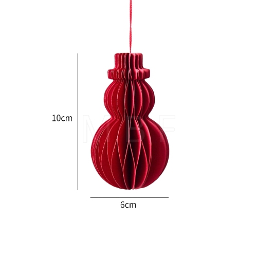 Christmas Paper Honeycomb Ball Pendant Decorations PW-WGCD71A-03-1