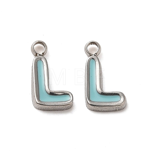 304 Stainless Steel Enamel Charms STAS-L022-292P-L-1