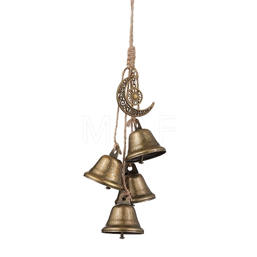 Iron Bell Pendant Decoration HJEW-JM02246-1