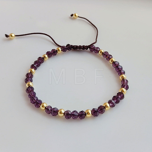 Bohemian Style Handmade Glass Braided Bead Bracelets for Women OL2464-8-1