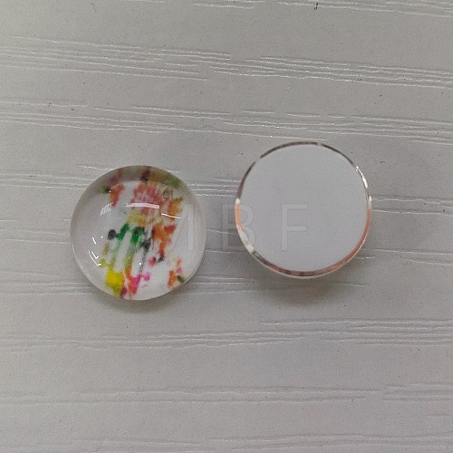 Glass Cabochons GLAA-WH0025-31A-02-1