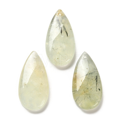 Natural Prehnite Pendants G-F731-04U-1