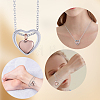 1Pc 304 Stainless Steel Heart Pendant Urn Ashes Necklaces NJEW-CN0001-19RGP-4