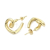 Rack Plating Brass Wire Wrap Spiral Stud for Women EJEW-Q780-08G-2