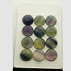 Natural Fluorite Cabochons X-G-I064-8mm-2