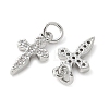 Brass Micro Pave Cubic Zirconia Charms KK-U056-26P-2