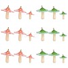 12Pcs Mushroom Charm Pendant Acrylic Mushroom Charm Colorful with Jump Ring for Jewelry Necklace Bracelet Earring Making Crafts JX312A-1