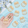 10Pcs Rectangle Alloy Buckles FIND-CY0002-23LG-3