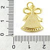 Christmas Series Brass Micro Pave Cubic Zirconia Pendants KK-S401-03G-A-3