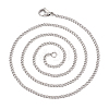 Titanium Steel Curb Chain Necklaces for Men Women NJEW-TAC0001-017-9