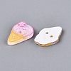 2-Hole Printed Resin Buttons BUTT-Q047-01-2