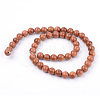 Synthetic Goldstone Beads Strands X-G-Q462-10mm-27-2