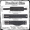 3Pcs 3 Styles Imitation Leather Cord Bracelets for Men BJEW-CL0001-54A-2