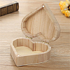Heart Wood Jewelry Storage Boxes AJEW-CL0005-26-3