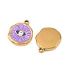 304 Stainless Steel Enamel Pendants STAS-P425-01G-08-2