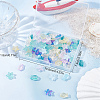 120Pcs 12 Style Transparent Spray Painted Glass Beads GLAA-SC0001-72-7