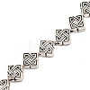 Tibetan Style Rhombus Alloy Bead Strands TIBEB-O007-05-NR-2