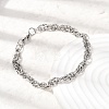 201 Stainless Steel Link Chain Bracelets for Men STAS-T077-12P-1